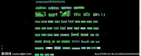 cad栏杆合集图片