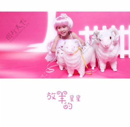 儿童主题摄影样册放羊的星星图片