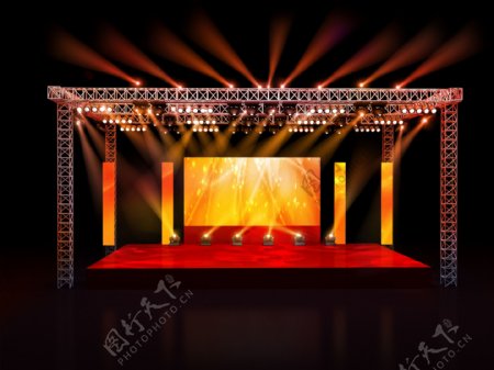 舞台灯光设计效果图图片