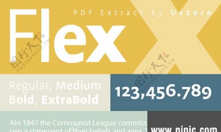 Flex系列字体下载