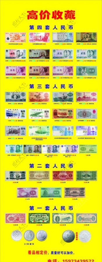 人民币珍藏图片