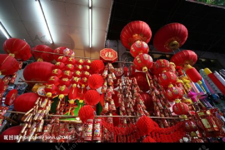 新年素材春节红灯笼图片