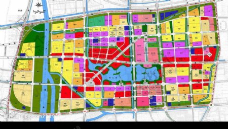 杭州下沙中心区规划图图片