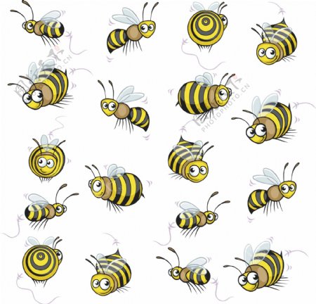 可爱卡通蜜蜂形象图片
