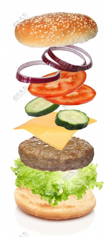 汉堡快餐图片