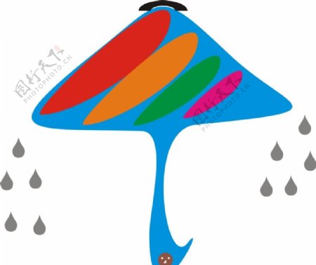 哭泣的雨伞图片