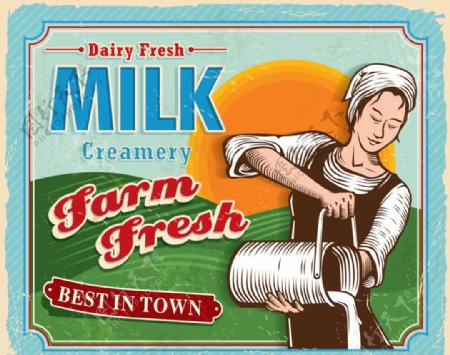 牛奶设计图片
