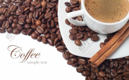 咖啡饮品咖啡豆图片