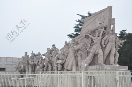 天安门广场雕塑图片