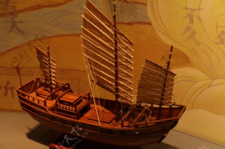 古代船模图片
