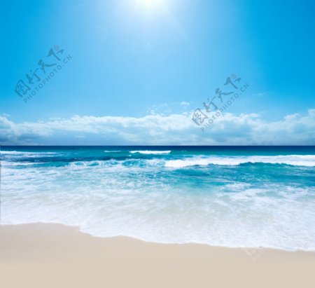 海边蓝色背景图片