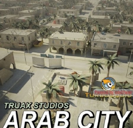 阿拉伯城市3D模型素材图片