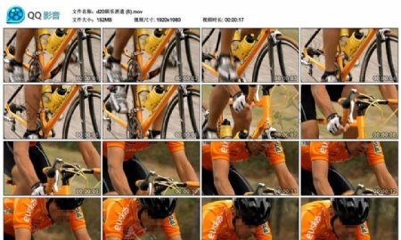 自行车骑手高清实拍视频素材