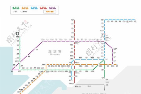 深圳地铁最新线路图图片