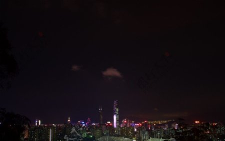 迷人的深圳市中心夜景图片
