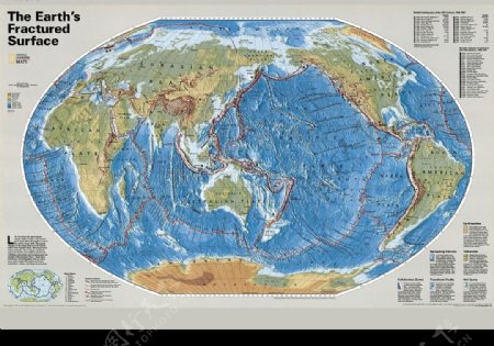 地球板块图图片