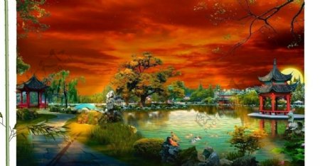 中国古典式园林flash动画