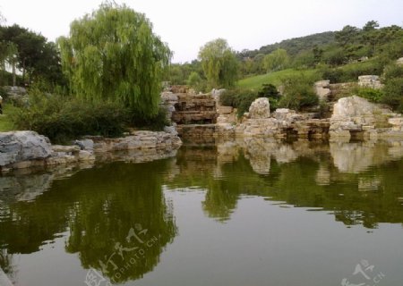 中华文化园的镜湖图片