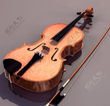 3D模型乐器小提琴图片