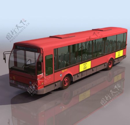 3D模型图库交通工具公共汽车客车图片