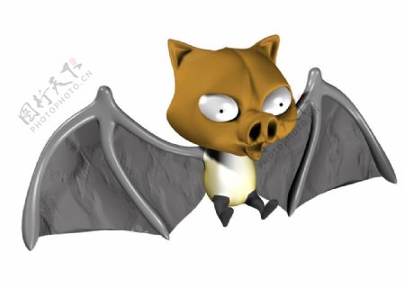3D蝙蝠图片
