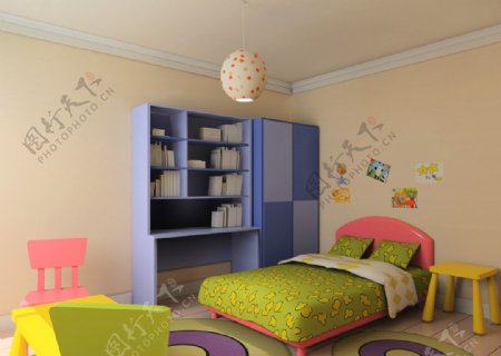 幼儿卧室设计图图片