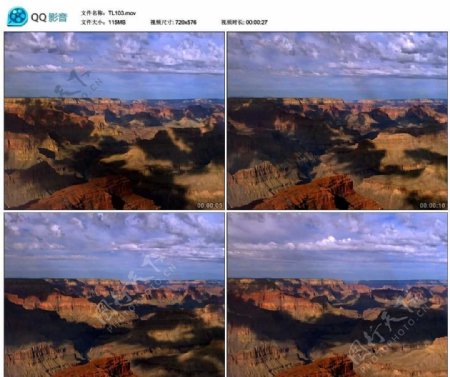 高原大峡谷视频实拍素材