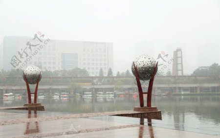 千灯湖公园广场图片