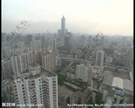 航拍城市视频素材