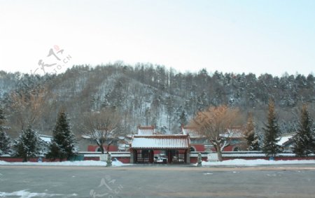 雪后皇陵永陵图片