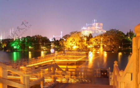 惠州西湖夜色图片