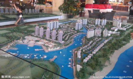 海南三亚清水湾房产模型图片