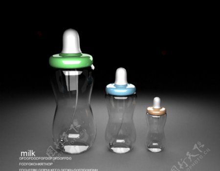 奶瓶3D模型源文件图片