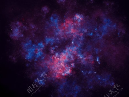 紫红色的星空图片