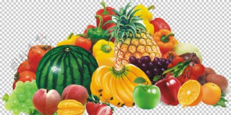 水果蔬菜堆图片