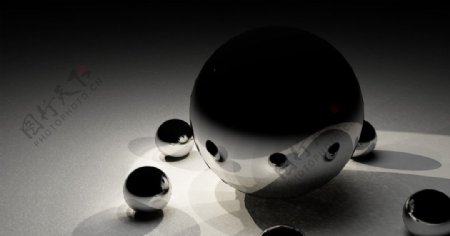 艺术焦散球体桌面背景图片