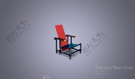 红蓝椅图片