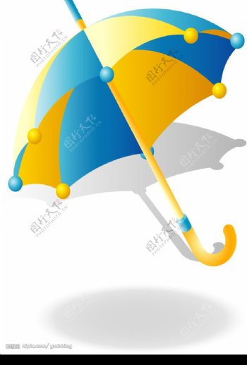 手工绘制精致雨伞图片
