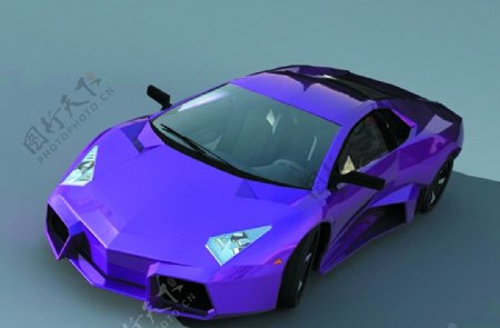 兰博基尼紫色图片