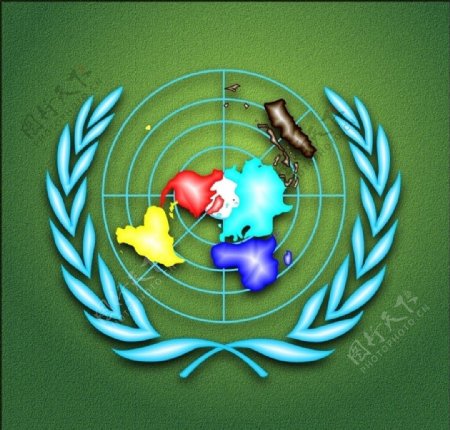 l联合国标徽图片