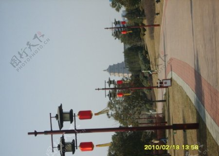 西安大雁塔远景图片