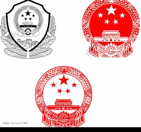 警徽和国徽cdr8.0的图片