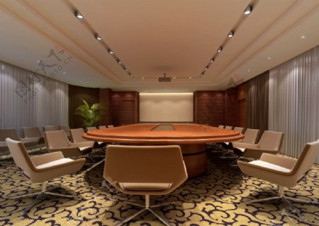 商业空间会议室图片