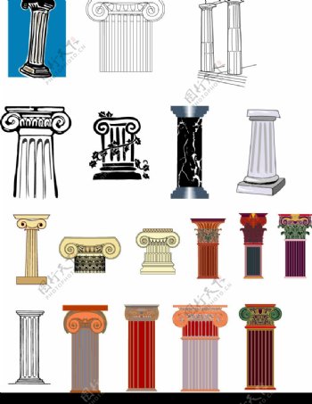 古罗马柱子图片