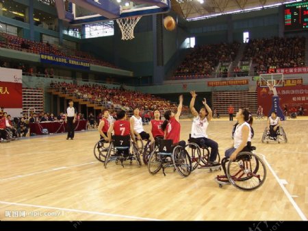 轮椅篮球图片