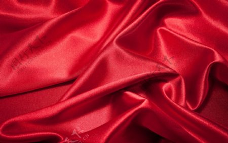红色绸缎丝绸图片