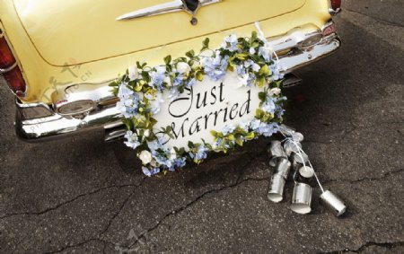 婚纱婚礼婚车装饰图片