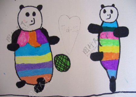 熊猫主题画图片