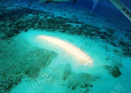 鸟瞰大堡礁图片