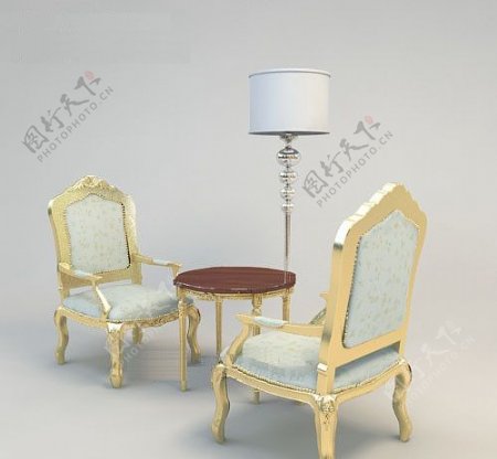 精致欧式家具欧式休闲椅组合图片